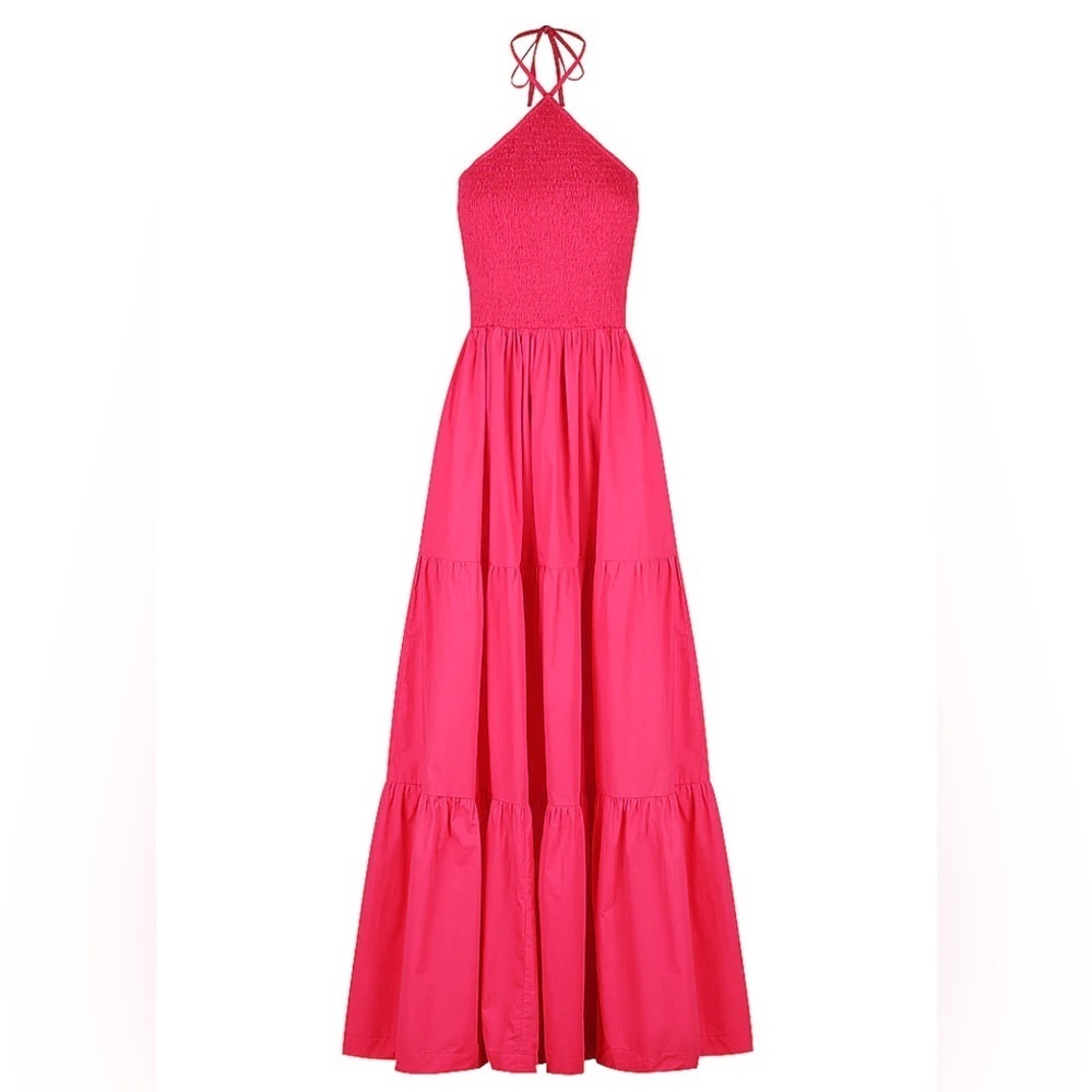NWT S/W/F DIAMOND TIERED MAXI - Picture 2 of 3